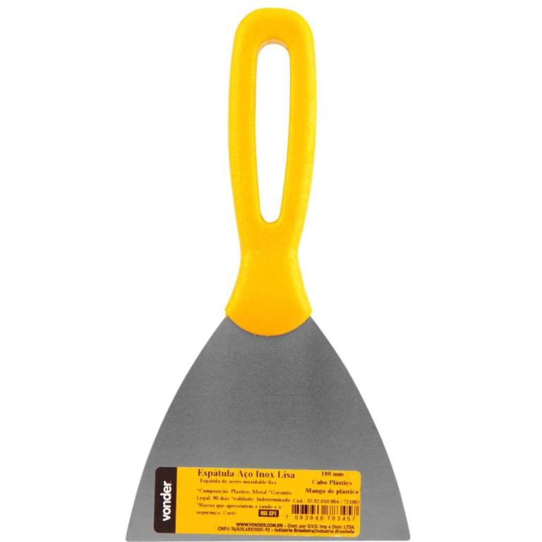 Espatula Inox 10Cm Cabo Plastico 4 Vonder