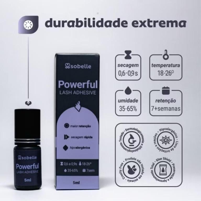 Cílios Cola Sobelle Powerful 3ml
