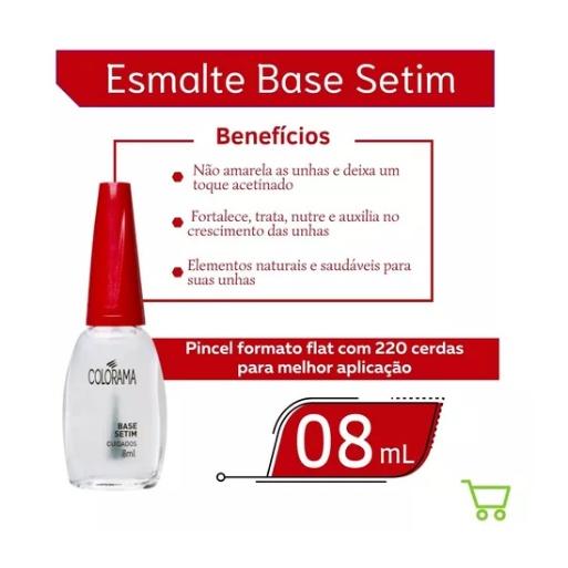 Esmalte Colorama Base Tratamento Setim 8ml
