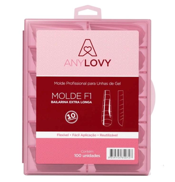 Molde F1 Bailarina Extra Longa Anylovy 120 Unidades