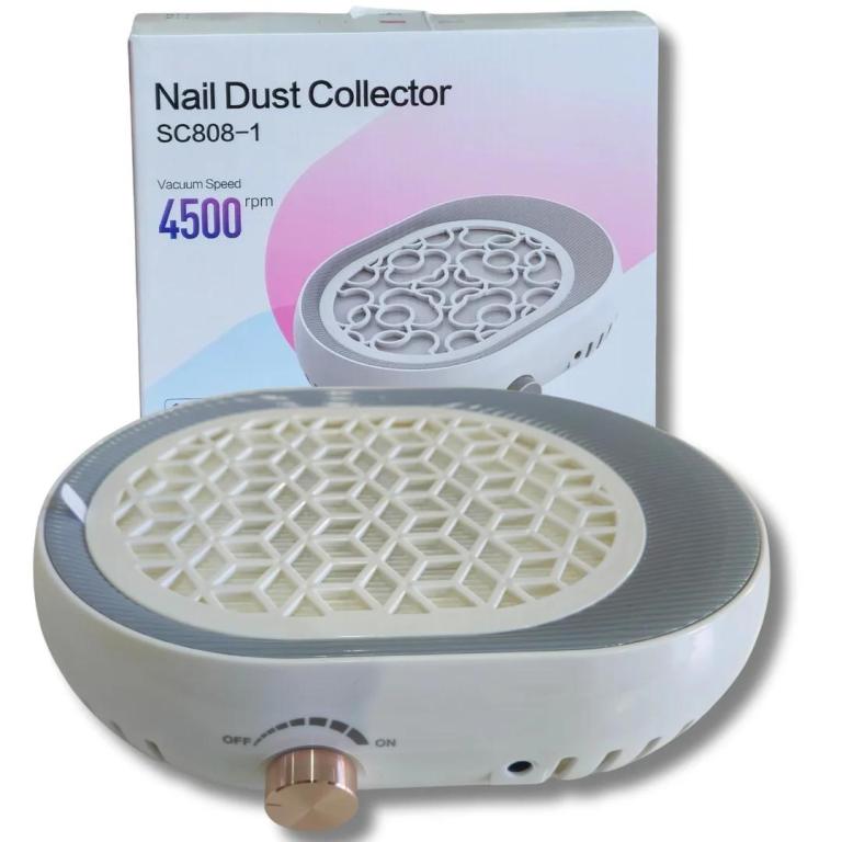 Sugador Grelha para Pó Unhas Oval com Regulagem 100w SC808-1 - Branco