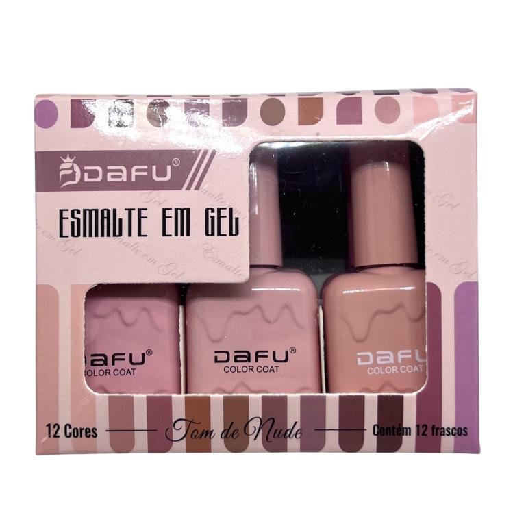 Esmalte Em Gel Dafu 12 Cores - Nude EM12-N1