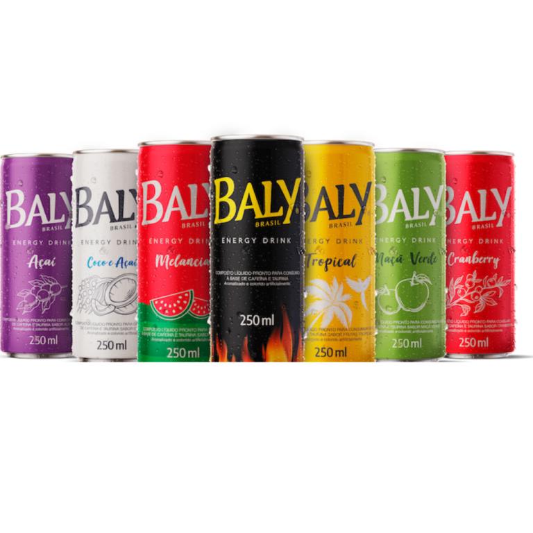 Energético Baly Morango e Pessego 473ml