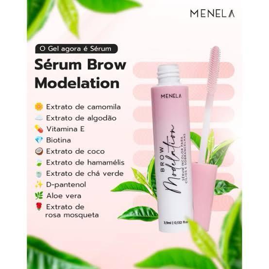 Menela Sérum Brow Modelation Incolor - Modelador Sobrancelhas 3,9ml