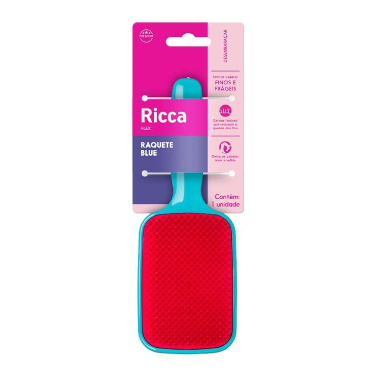 Ricca Escova Raquete Flex Blue Ref 451