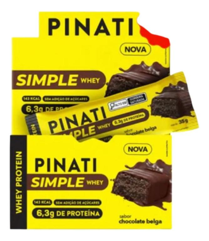 Barrinha Proteica Pinati Chocolate Belga 35gr