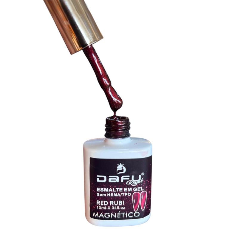 Esmalte Em Gel Dafu Magnético Red Rubi MGRY10 10ml