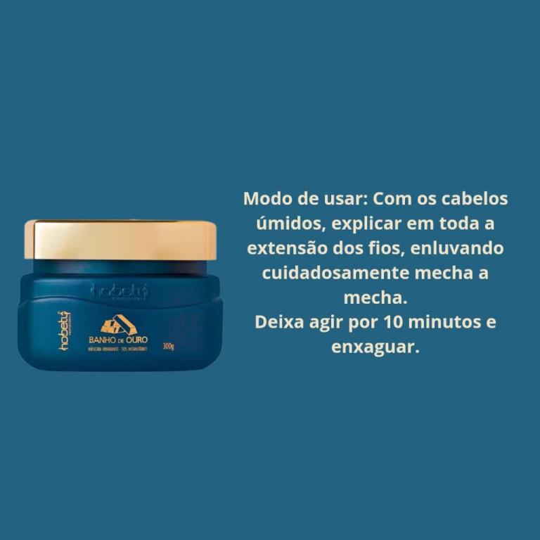 Hobety Máscara Banho De Ouro 300gr