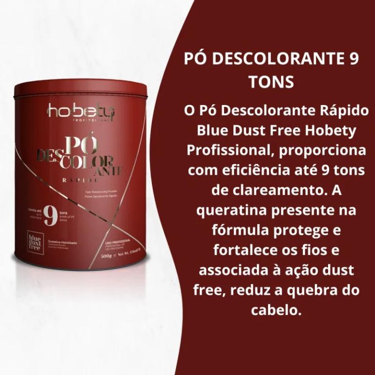 Hobety Pó Descolorante 9 Tons 500gr