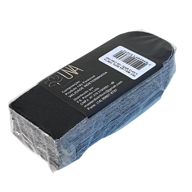 Lixa Preta Refil Pé 4,5 X 12cm 50und - Base Reta