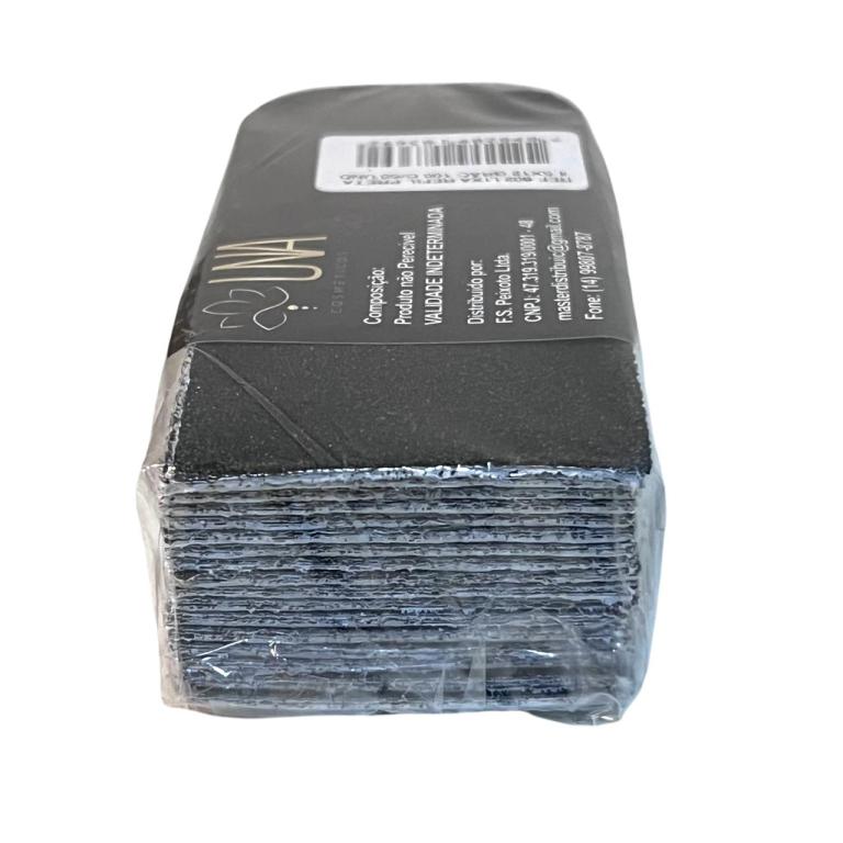 Lixa Preta Refil Pé 4,5 X 12cm 50und - Base Reta