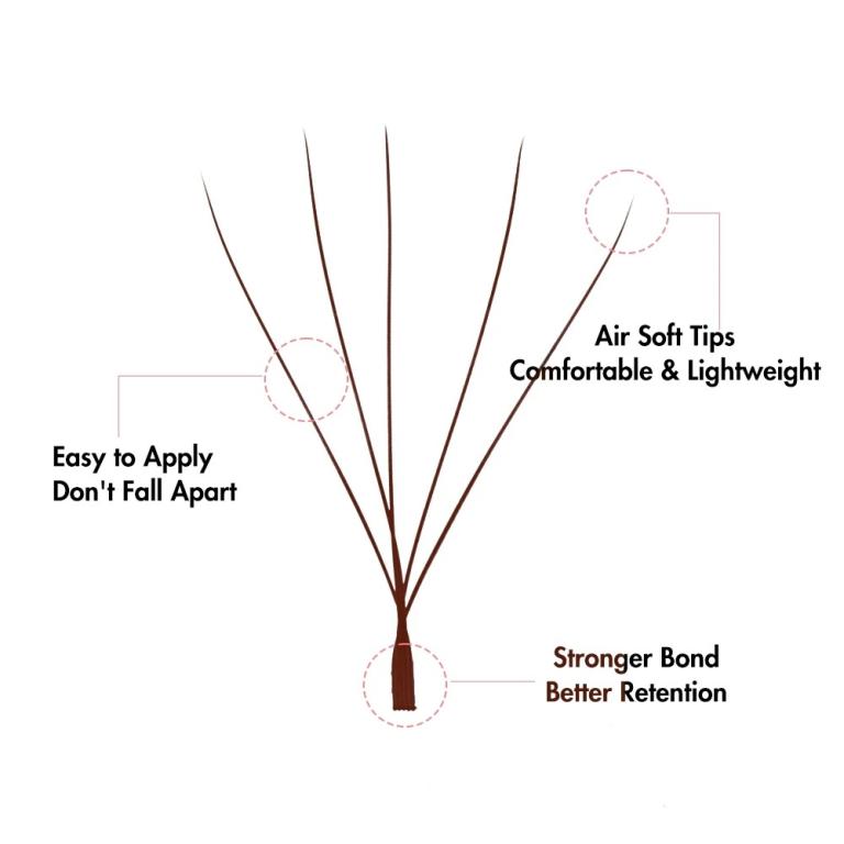 Cílios Bella Moça 5D Mix 8-14 0.07D - Marrom