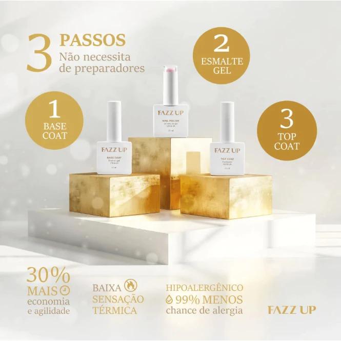Fazzup Base Rubber Nude Rosado 12ml