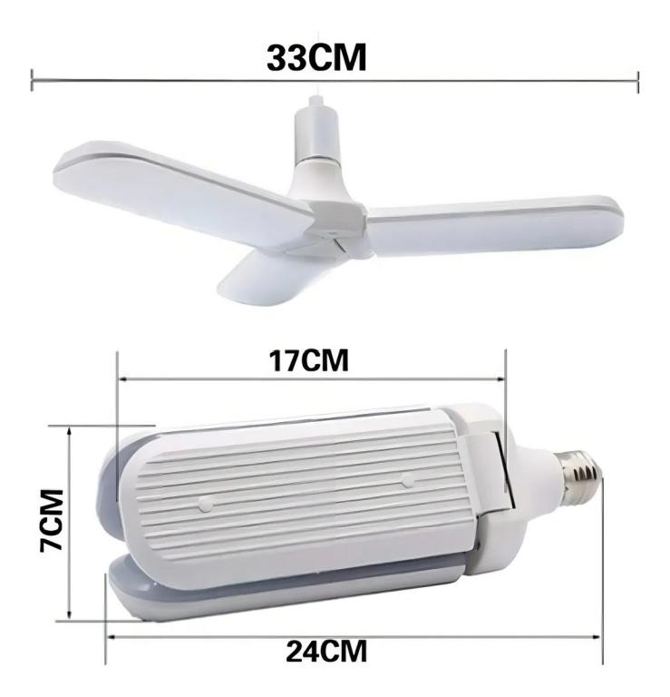 Lâmpada LED 45W Flores Dobráveis 6500K E27 Lampada Multifuncional