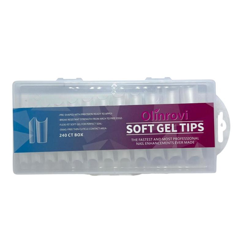 Unha Soft Gel Postiça Curvatura C - 240 Unidades