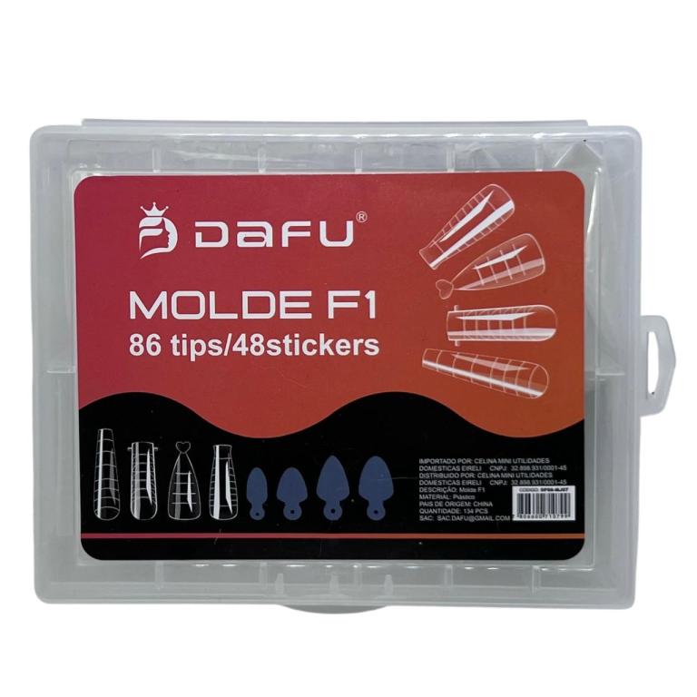 Tips Molde Transparente F1 Cristal 4 Modelos - Dafu