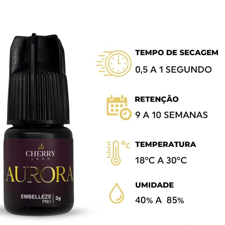 Cílios Cola Cherry Aurora 3ml