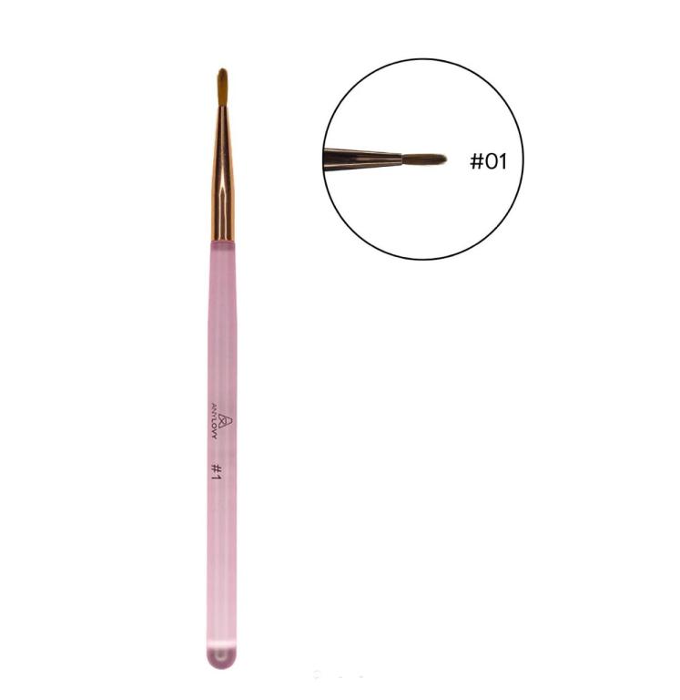Anylovy Pincel Fino Redondo #1 Profissional