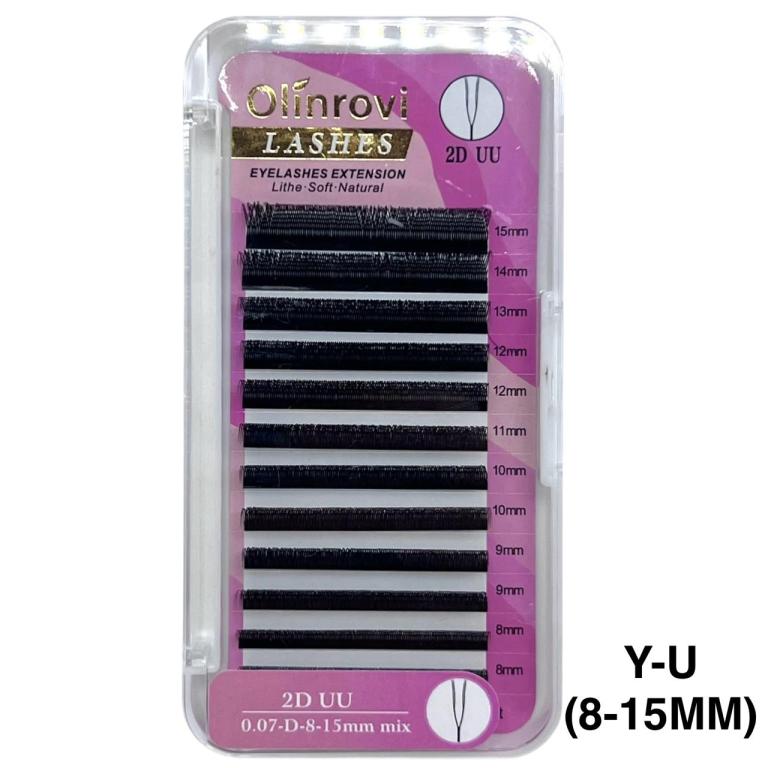 Cílios Olinrovi Y Mix 8-15 0.07D Curvatura U