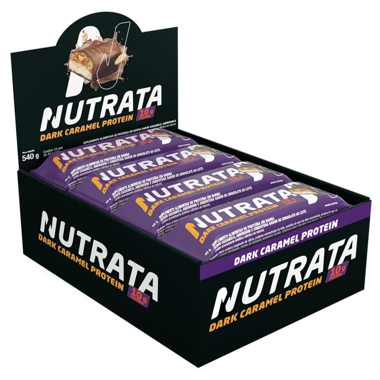 Barrinha Proteica Nutrata Dark Caramel Protein 45gr