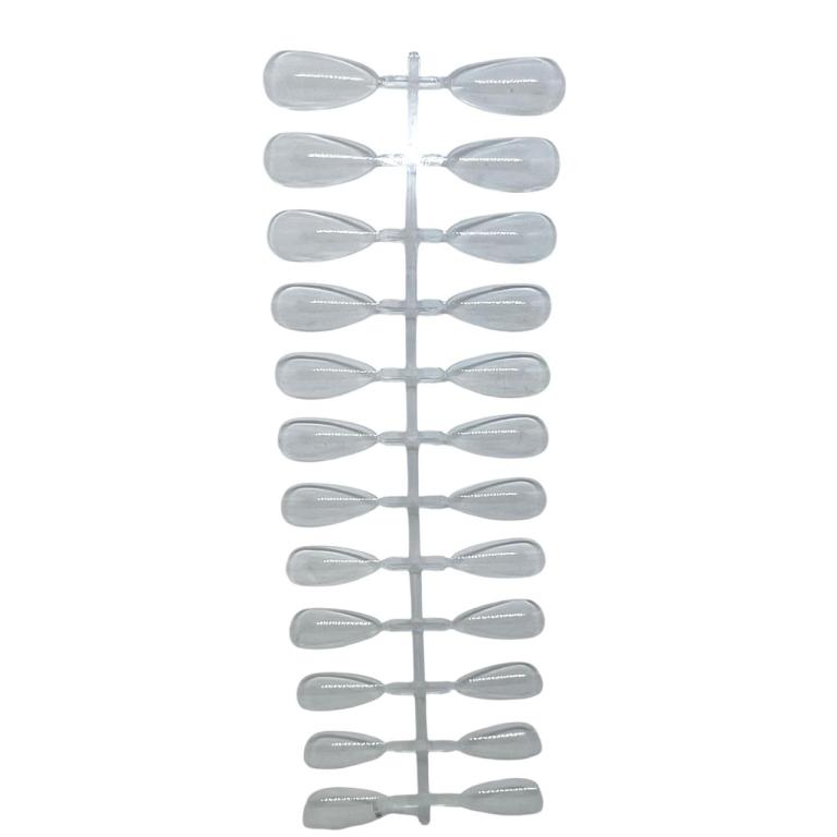 Unha Soft Gel Postiça Almond Transparente - 240 Unidades