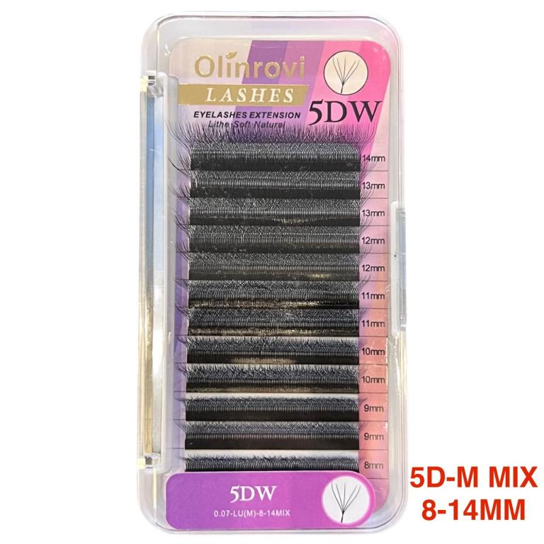 Cílios Olinrovi W 5D Mix 08-14 0.07 (LU-M)