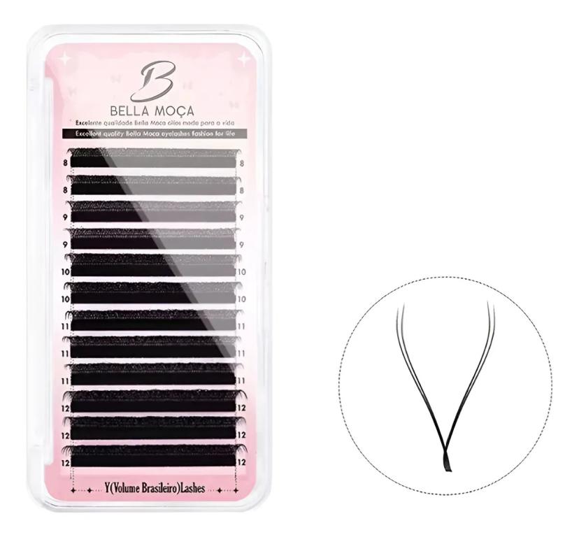 Cílios Bella Moça Y 0.07D Tamanho: 0.07D (12mm)