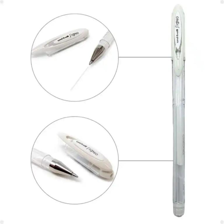 Caneta Em Gel Branca Para Marcação - Mitsubishi