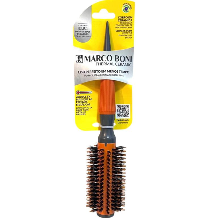 Marco Boni Escova Profissional Thermal Ceramic Orange 25mm
