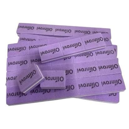 Kit 40 Lixa Polidora Quadrada Mini Buffer Várias Cores Olinrovi