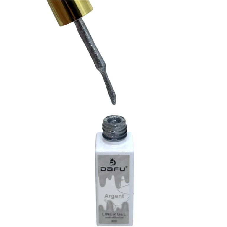 Esmalte Em Gel Liner Dafu 8ml - Prata