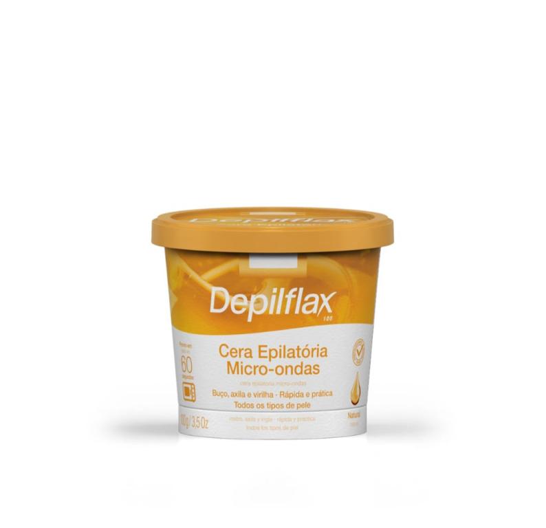 Depilflax Cera De Microondas Natural 100g