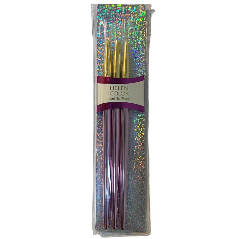 Pincel Kit Ponta Fina Com 3 Helen Color CMJB-03