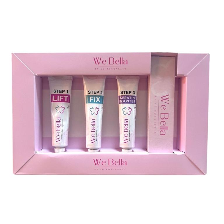 We Bella Kit Brow Lamination - Step 1 Lift - Step 2 Fix - Step 3 Keration Booster 15g