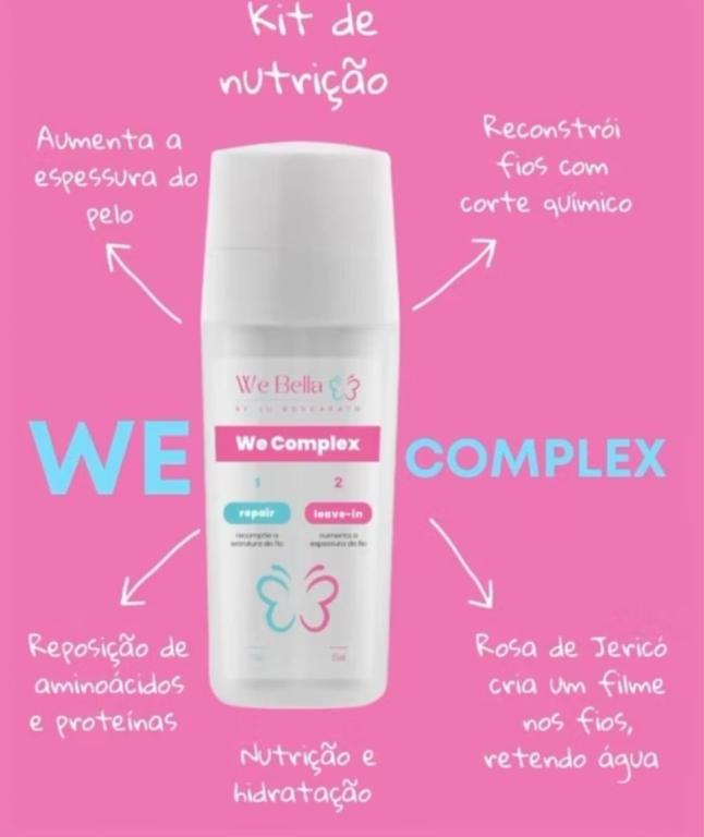 We Bella We Complex Passo 1 Repair e Passo 2 Leave in 30g