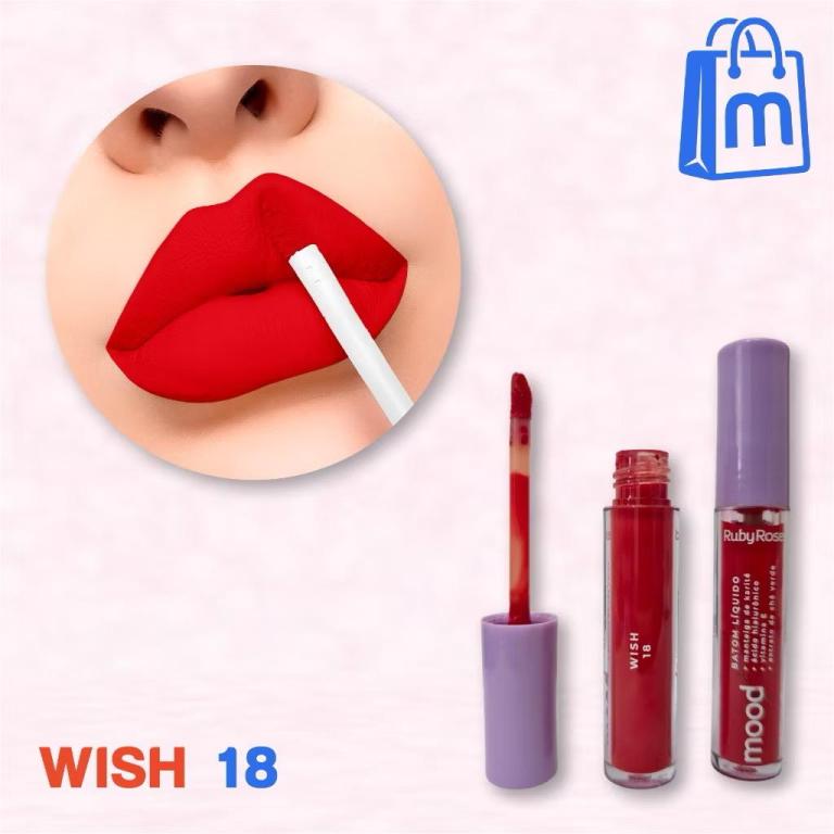 Ruby Rose Batom Líquido Mood Hb566 Cores:18 - Wish