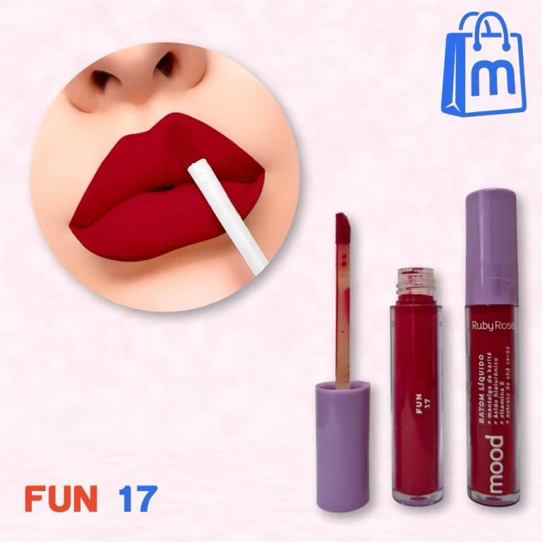 Ruby Rose Batom Líquido Mood Hb566 Cores:17 - Fun