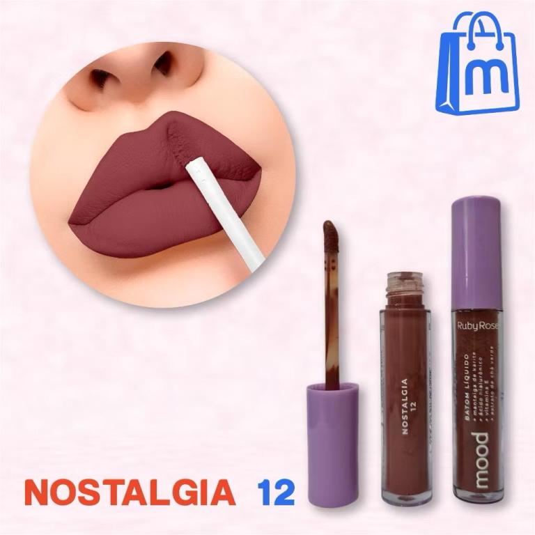 Ruby Rose Batom Líquido Mood Hb566 Cores:12 - Nostalgia