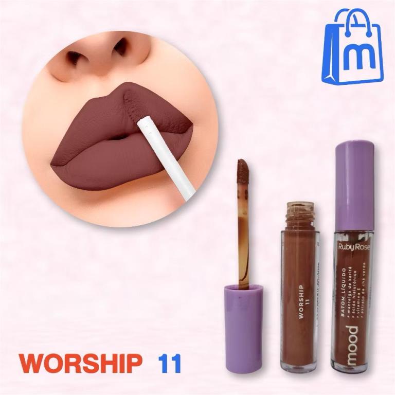 Ruby Rose Batom Líquido Mood Hb566 Cores:11 - Worship