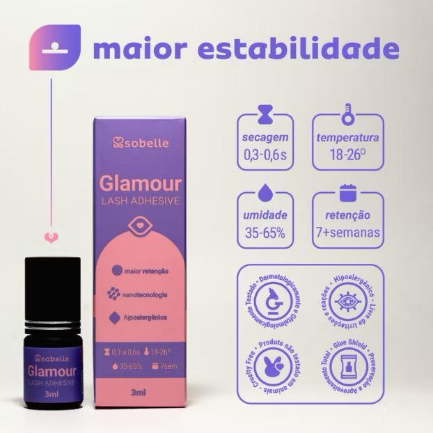 Cílios Cola Sobelle Glamour Nanotechnology 3ml