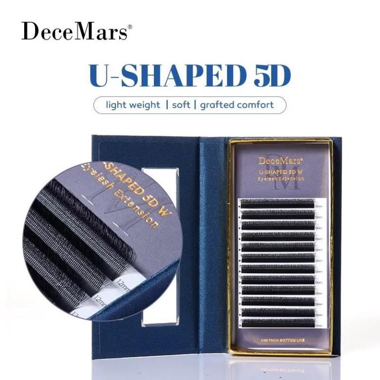 Cílios Decemars 5d Mix 8-12 0.07D Curvatura U