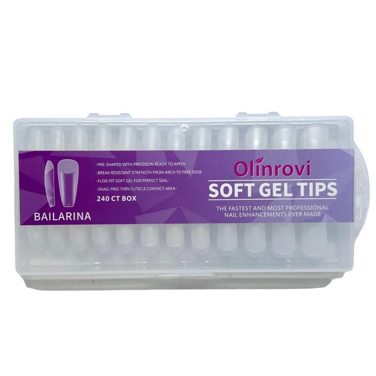 Unha Soft Gel Postiça Bailarina Fosco - 240 Unidades