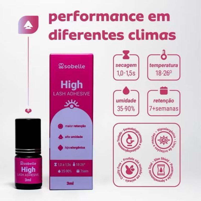 Cílios Cola Sobelle High 3ml Cor:Preto