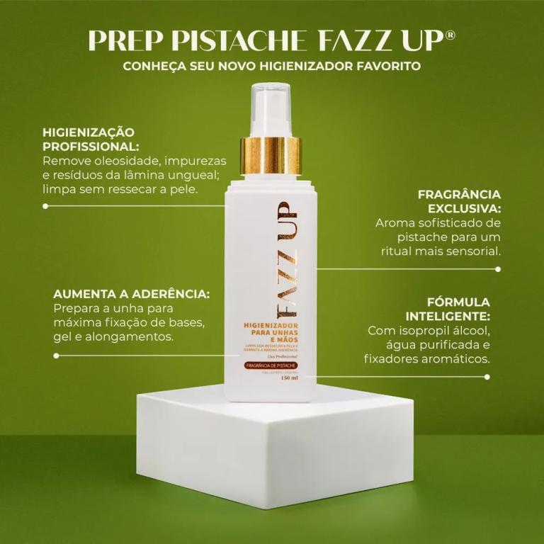Fazzup Higienizador Prep para Unhas e Mãos 150ml