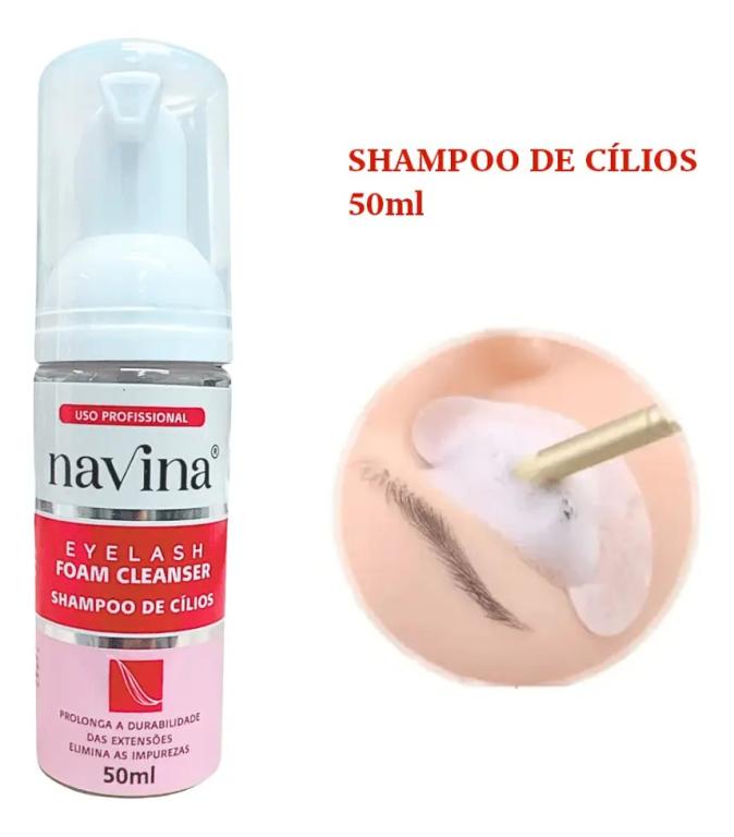 Cílios Pump Para Limpeza Alongamento Navina 50ml