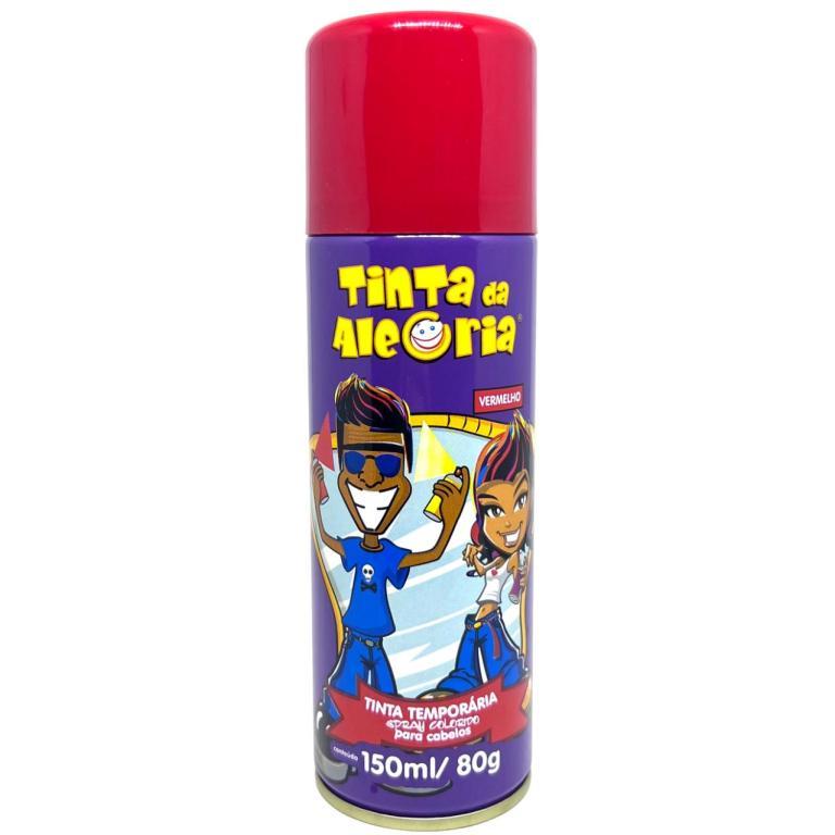 Spray Tinta Temporária Para Cabelo 150ml Cor:2 - Vermelho
