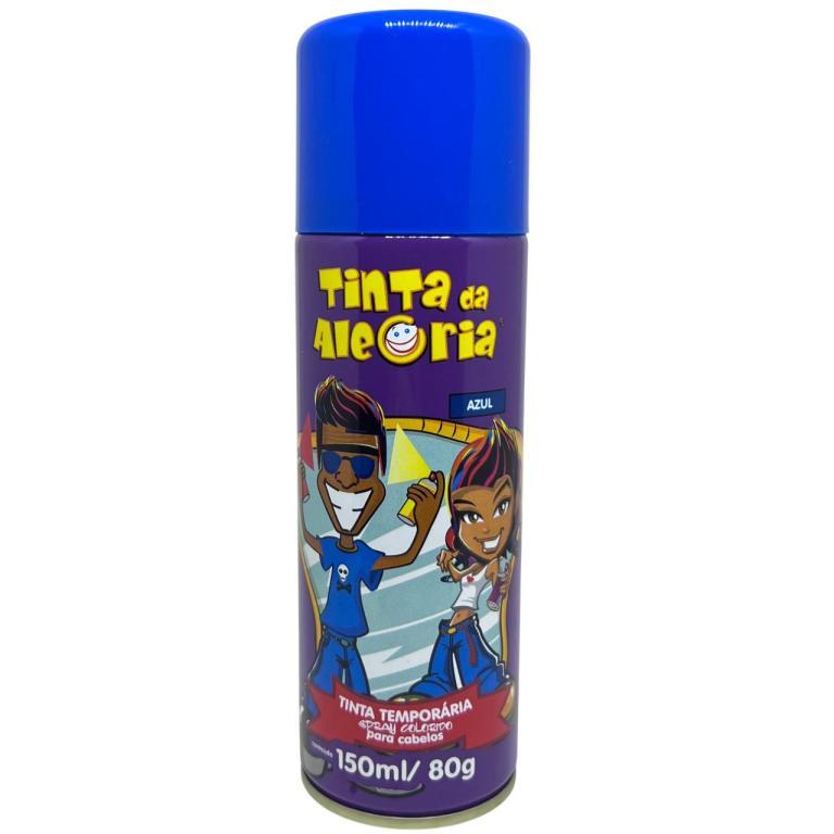 Spray Tinta Temporária Para Cabelo 150ml Cor:1 - Azul