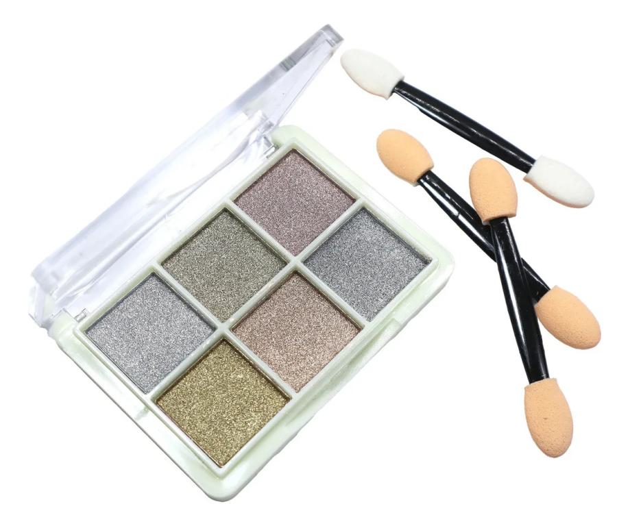 Pó Cromo 6 Cores – Sólido Metálico Espelho Glitter Unha 05#