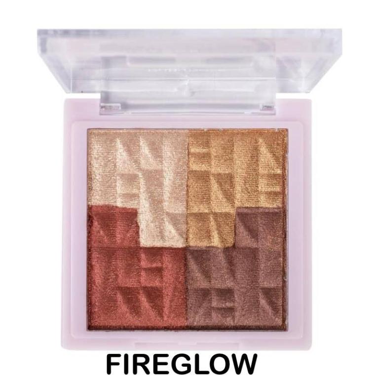 Ruby Rose Paleta de Iluminador Textura Acetinada Hb723 Cor:Fireglow