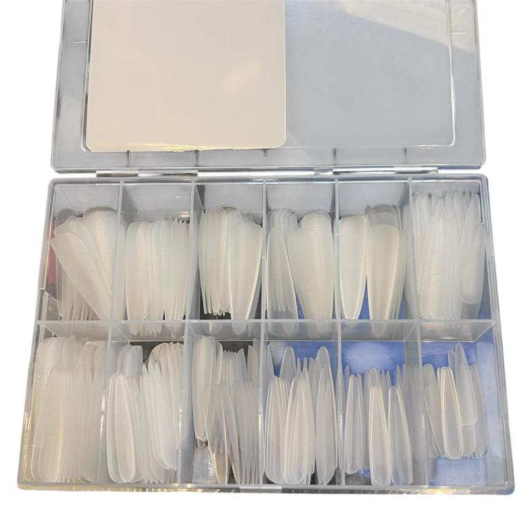 Unha Soft Gel Postiça Realista 300 Un Formato Stilleto